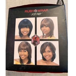 Coco Deluxe 8" Ruby Wrap Weaving/Weave 100% Remy Virgin Hair P1B/33 Black/Auburn